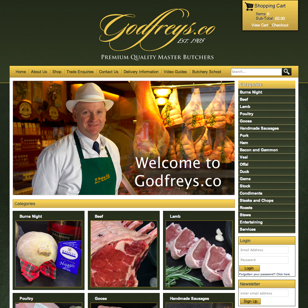 Godfreys website examples